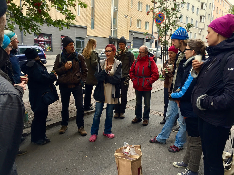 Learnign about homelessness in Helsinki at Vepa