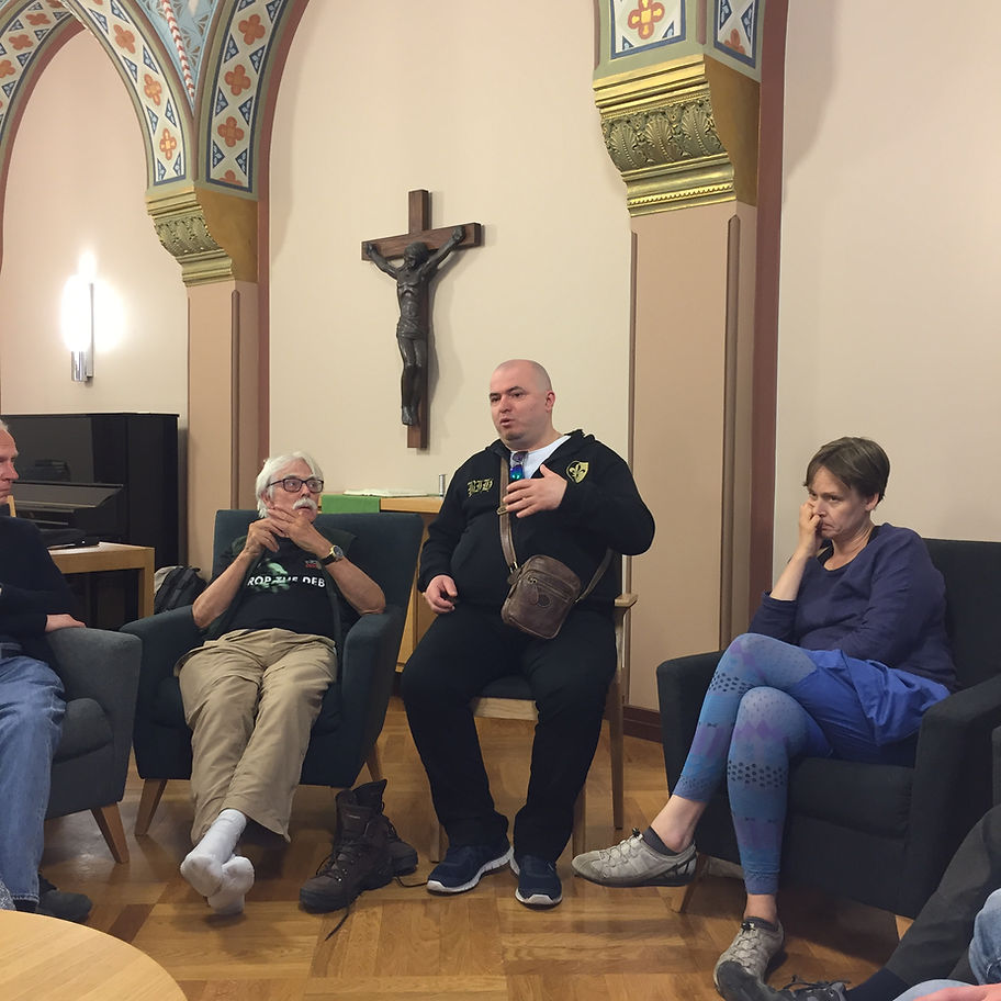 Esad Landzo speaking about his experiences