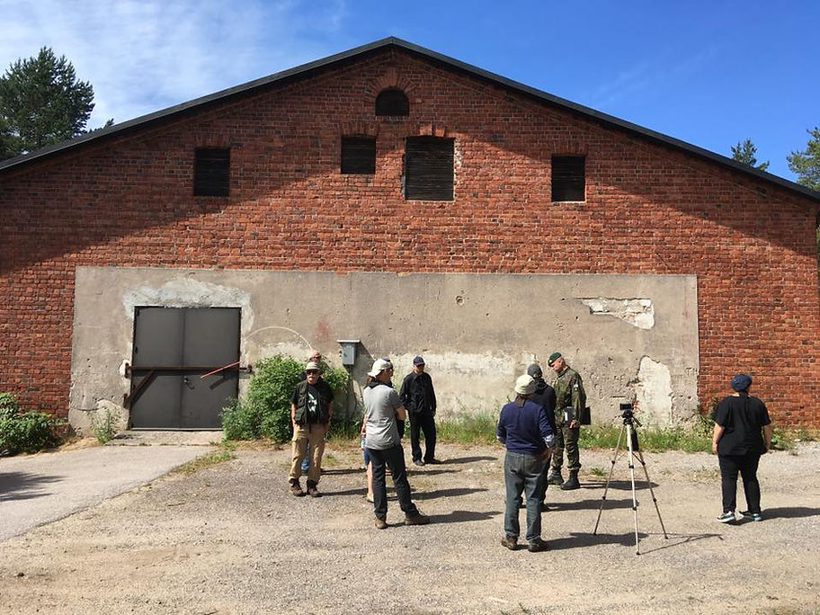 The execution wall behind the Sauna building at Dragsvik