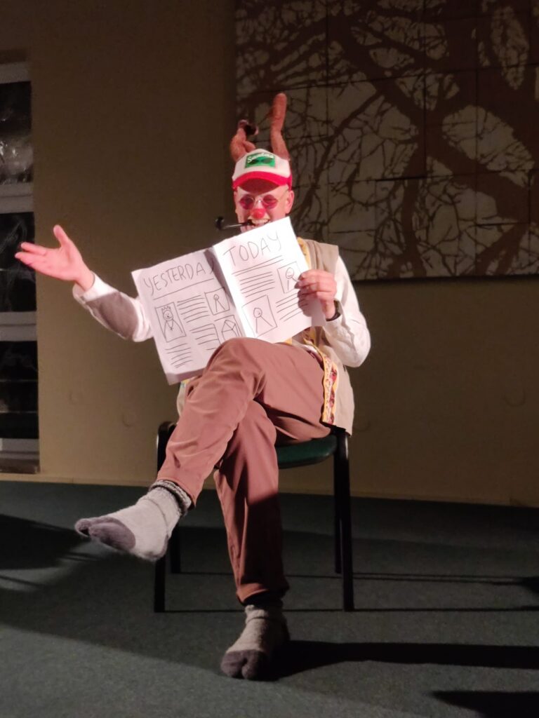 Sensei Mikko Ijäs trying make people laugh at Auschwitz