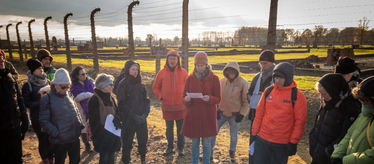 Participants of the Zen Peacemakers Bearing Witness Retreat at Auschwitz Birkenau