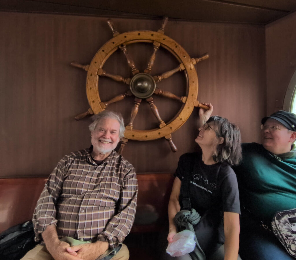 David Loy with Mimsy O'Connor and Maija Ijäs plus the Dharma Wheel