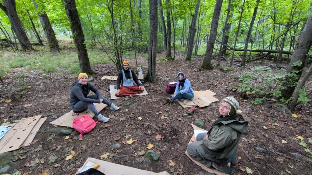 Morning coucil at the woods in Helsinki