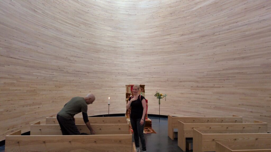 After a moment of silence at the Kampi Chapel